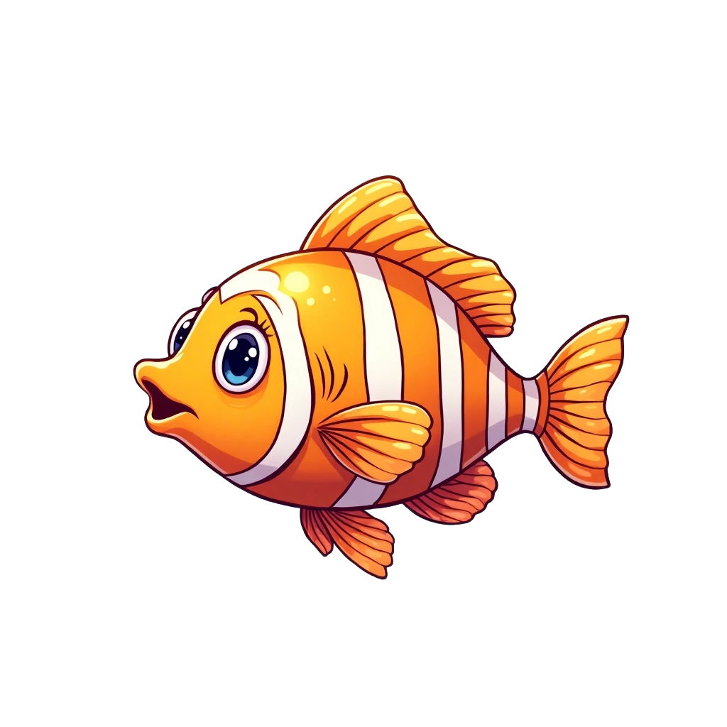 Cartoon Clownfish Illustration